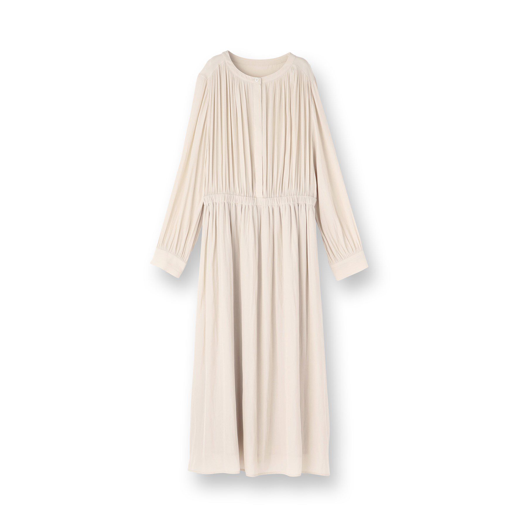 INDIVI「【洗える／セレモニー】ギャザーフレアワンピース」|ワンピース|