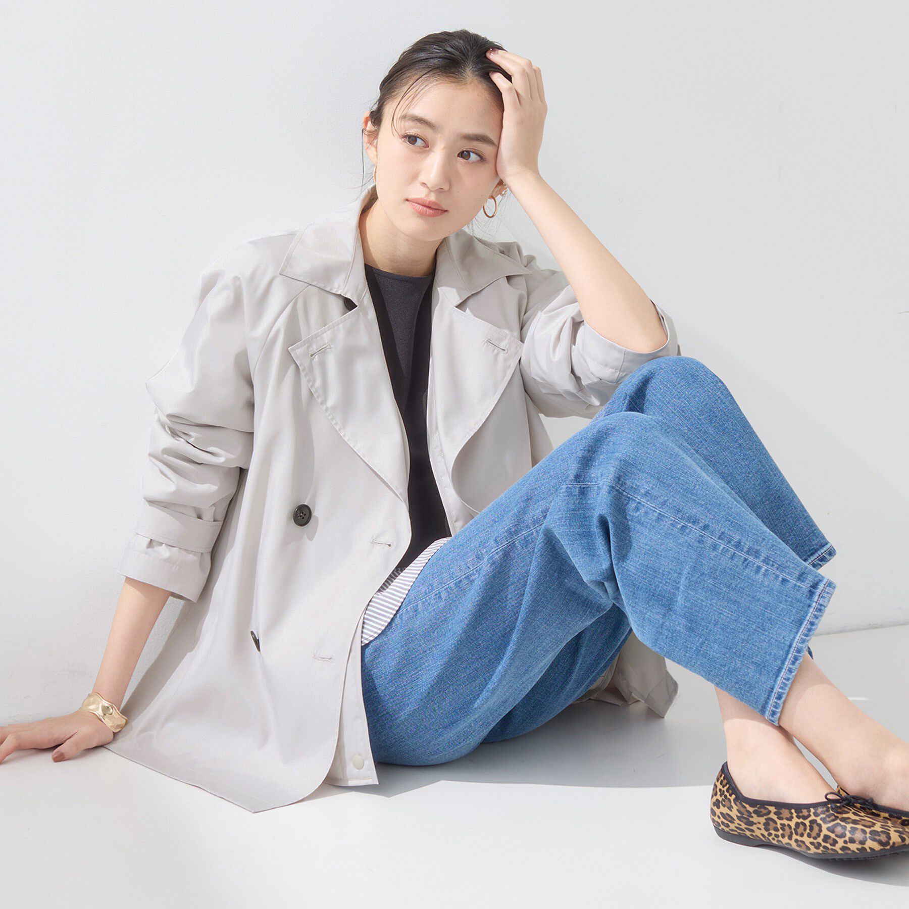 INDIVI「【撥水／UVケア／2WAY】超軽量ライナー付ライトトレンチコート」|トレンチコート|