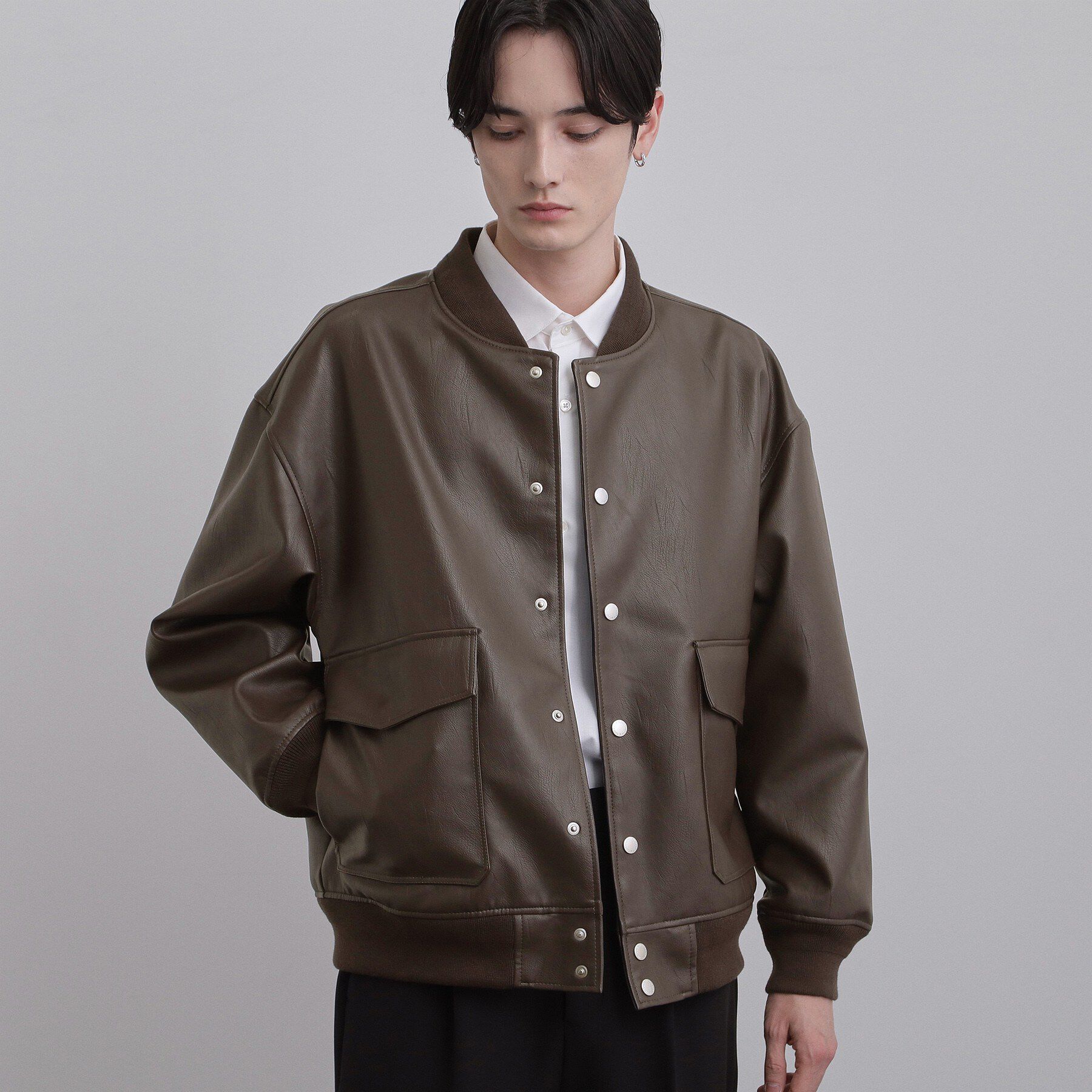 tk.TAKEO KIKUCHI「A－1フライトジャケット」|ブルゾン・スタジャン|ブラウン(044)