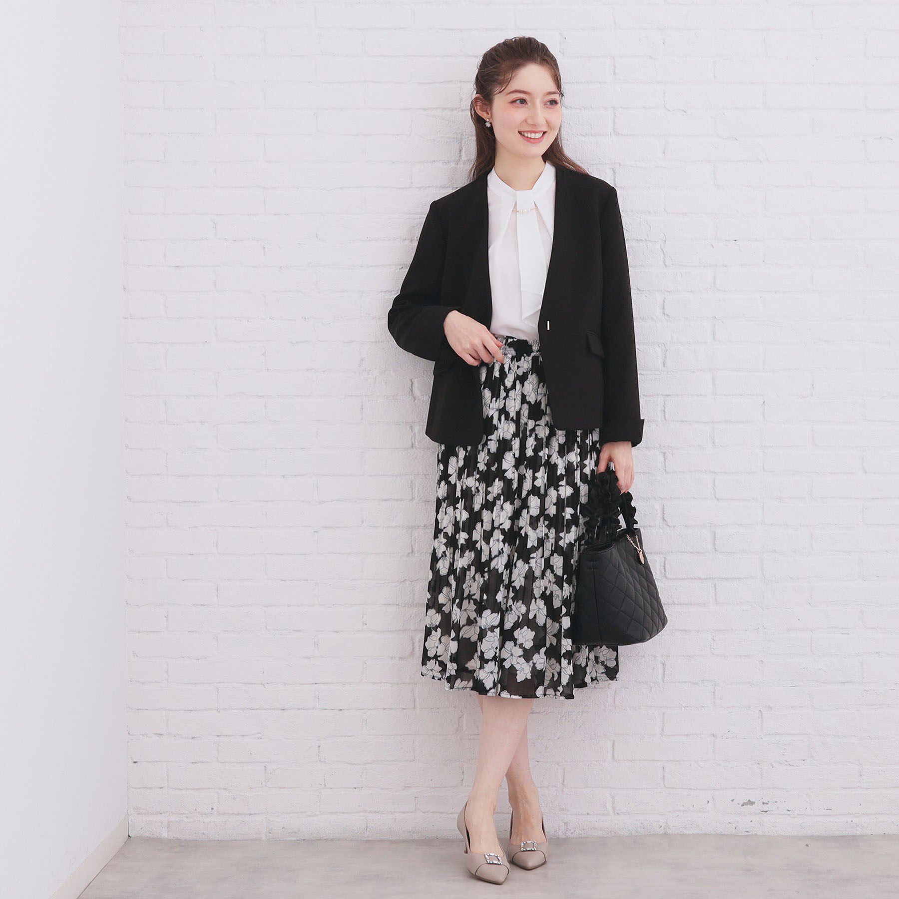 index「選べる丈 シフォンプリーツスカート【洗濯機OK/イージーアイロン/防シワ】《6col》」|スカート|