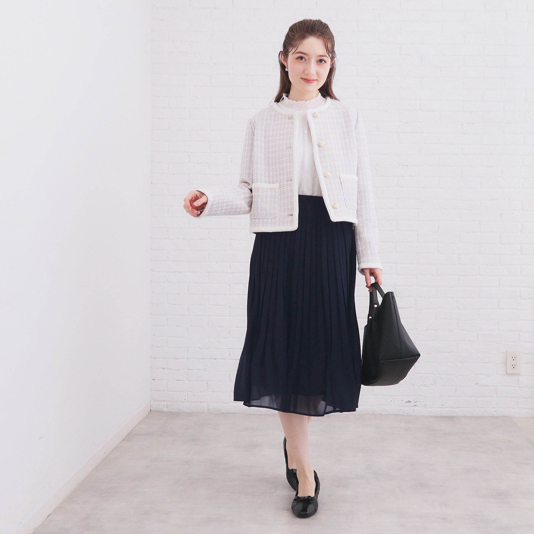 index「選べる丈 シフォンプリーツスカート【洗濯機OK/イージーアイロン/防シワ】《6col》」|スカート|