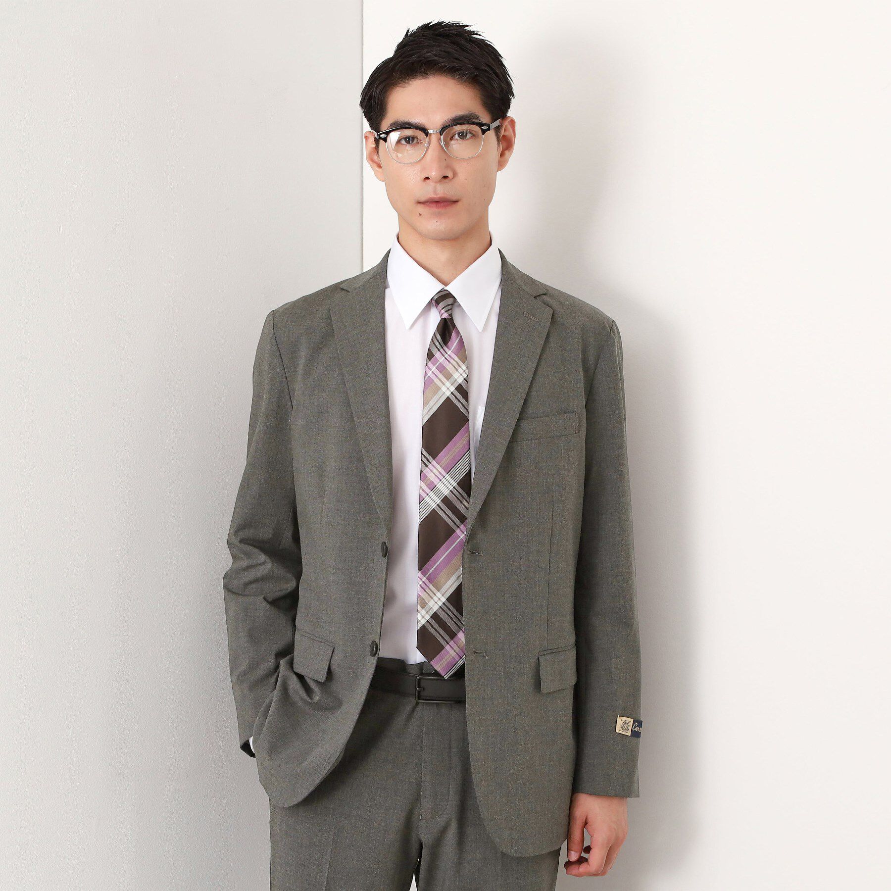 THE SHOP TK「CARREMAN／キャリーマンTRジャケット【セットアップ可/洗濯機OK】」|テーラードジャケット|グレー(012)