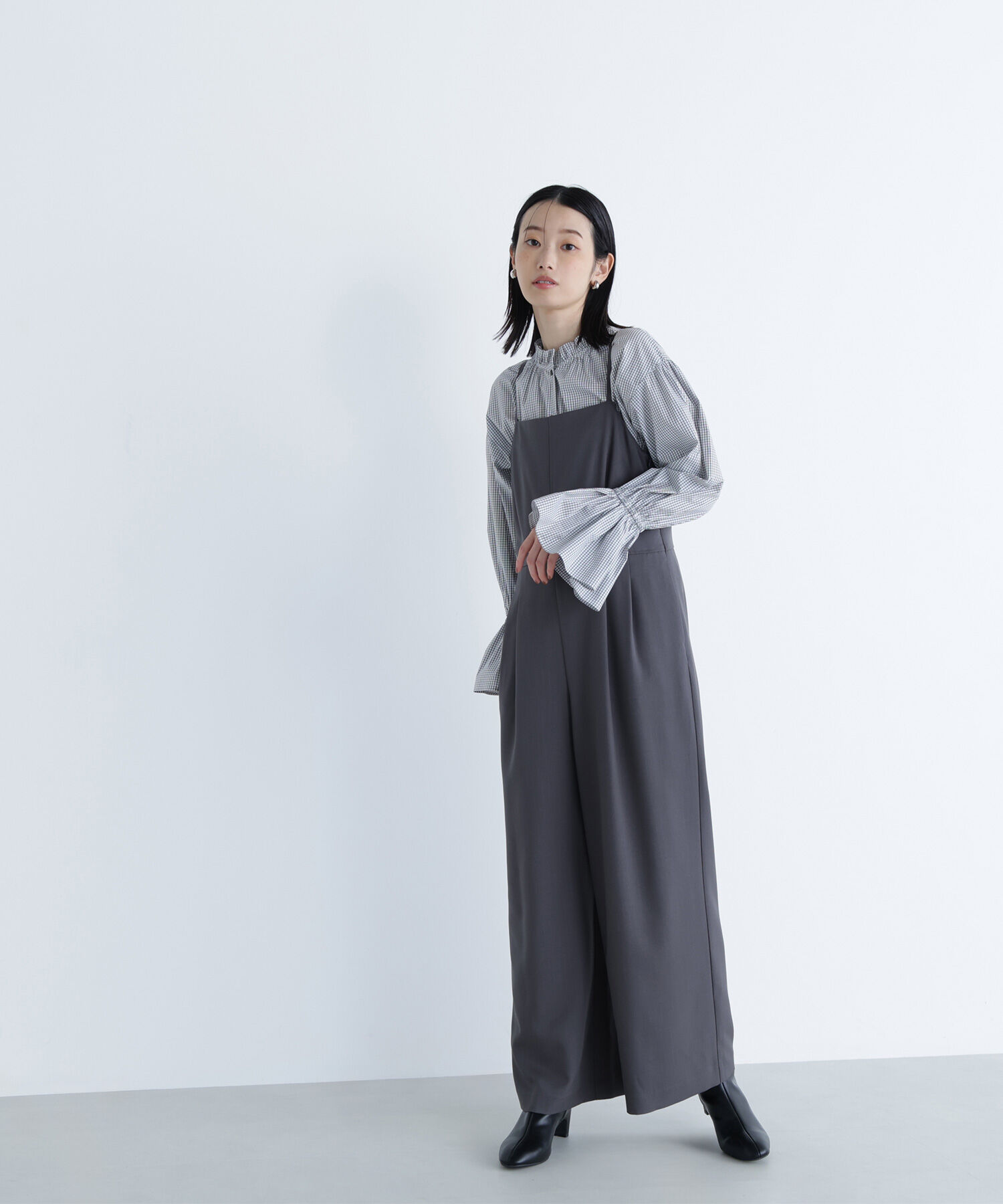  「サイドボタンキャミオールインワン」|ワンピース|