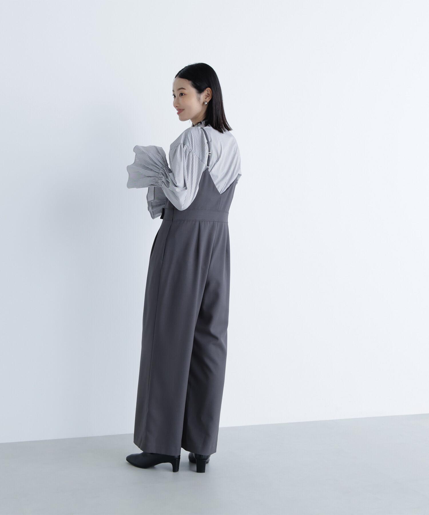  「サイドボタンキャミオールインワン」|ワンピース|