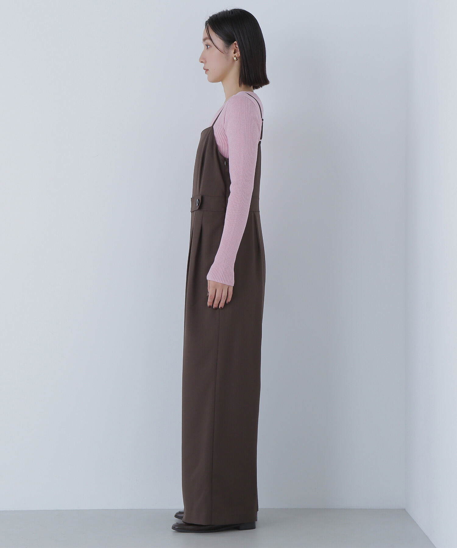  「サイドボタンキャミオールインワン」|ワンピース|