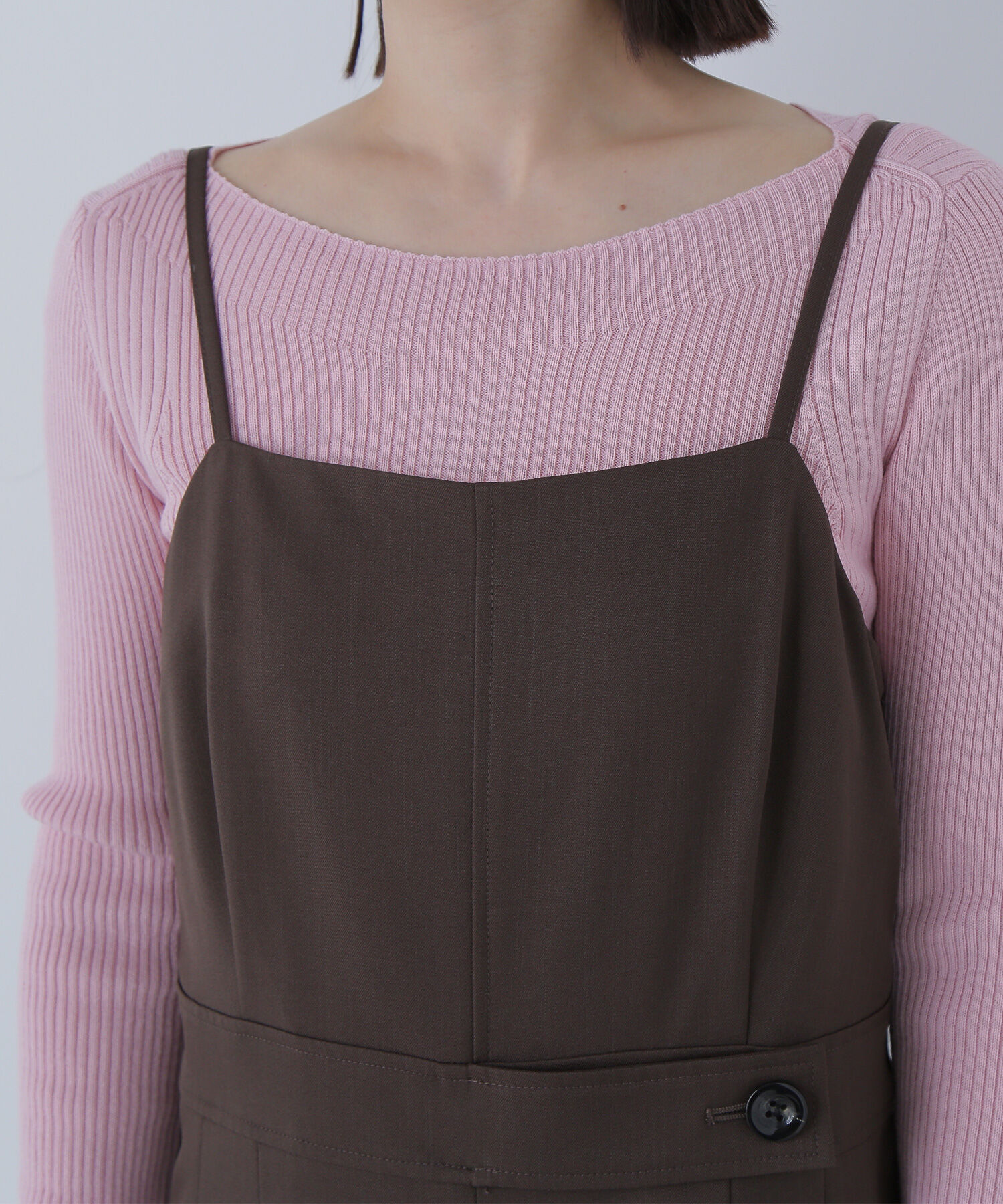  「サイドボタンキャミオールインワン」|ワンピース|