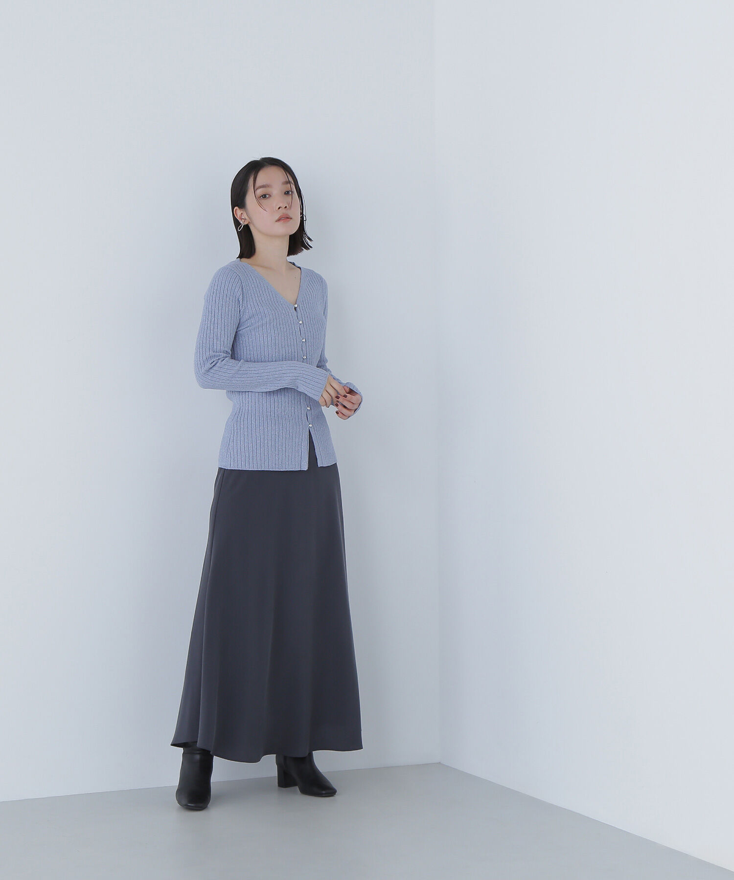  「ラメモールカーディガン」|ニット・セーター|