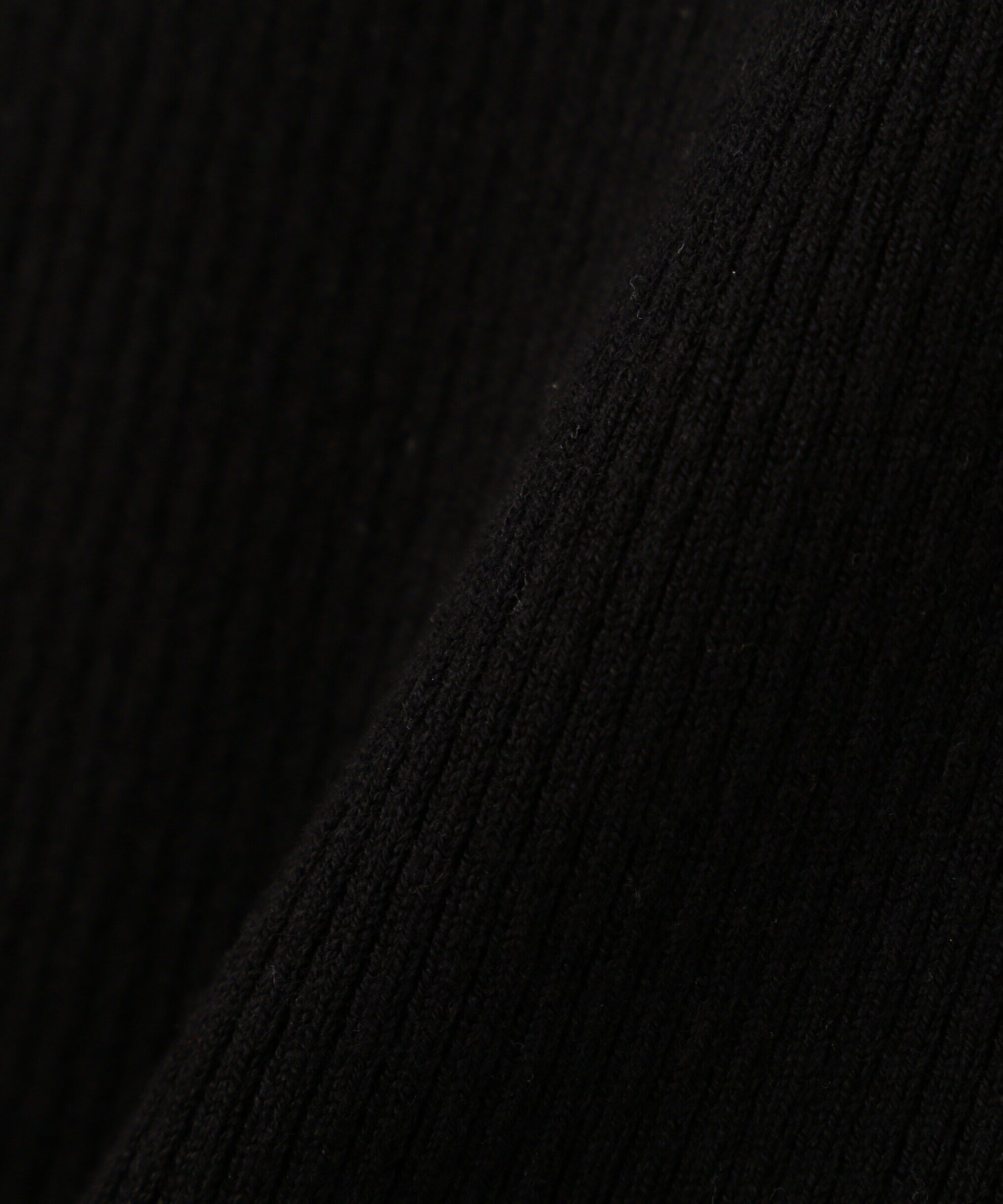  「［洗える］マシンウォッシャブルリブハイネック5分袖ニット」|ニット・セーター|