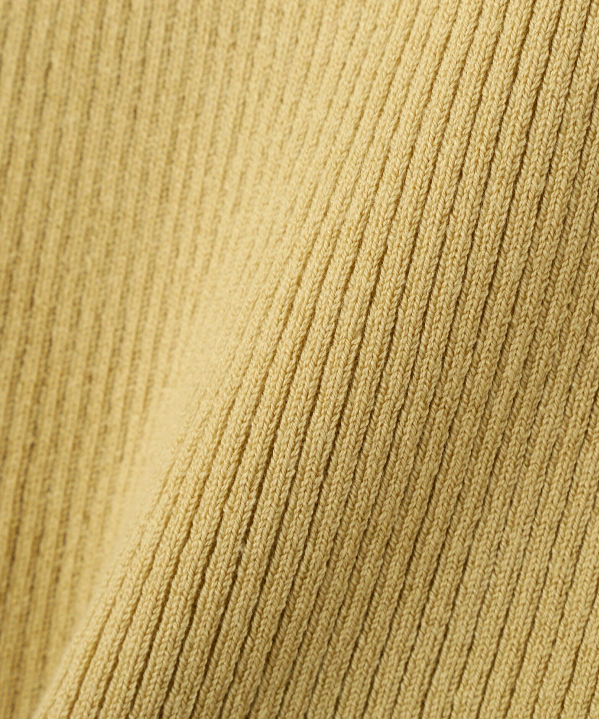  「［洗える］マシンウォッシャブルリブハイネック5分袖ニット」|ニット・セーター|