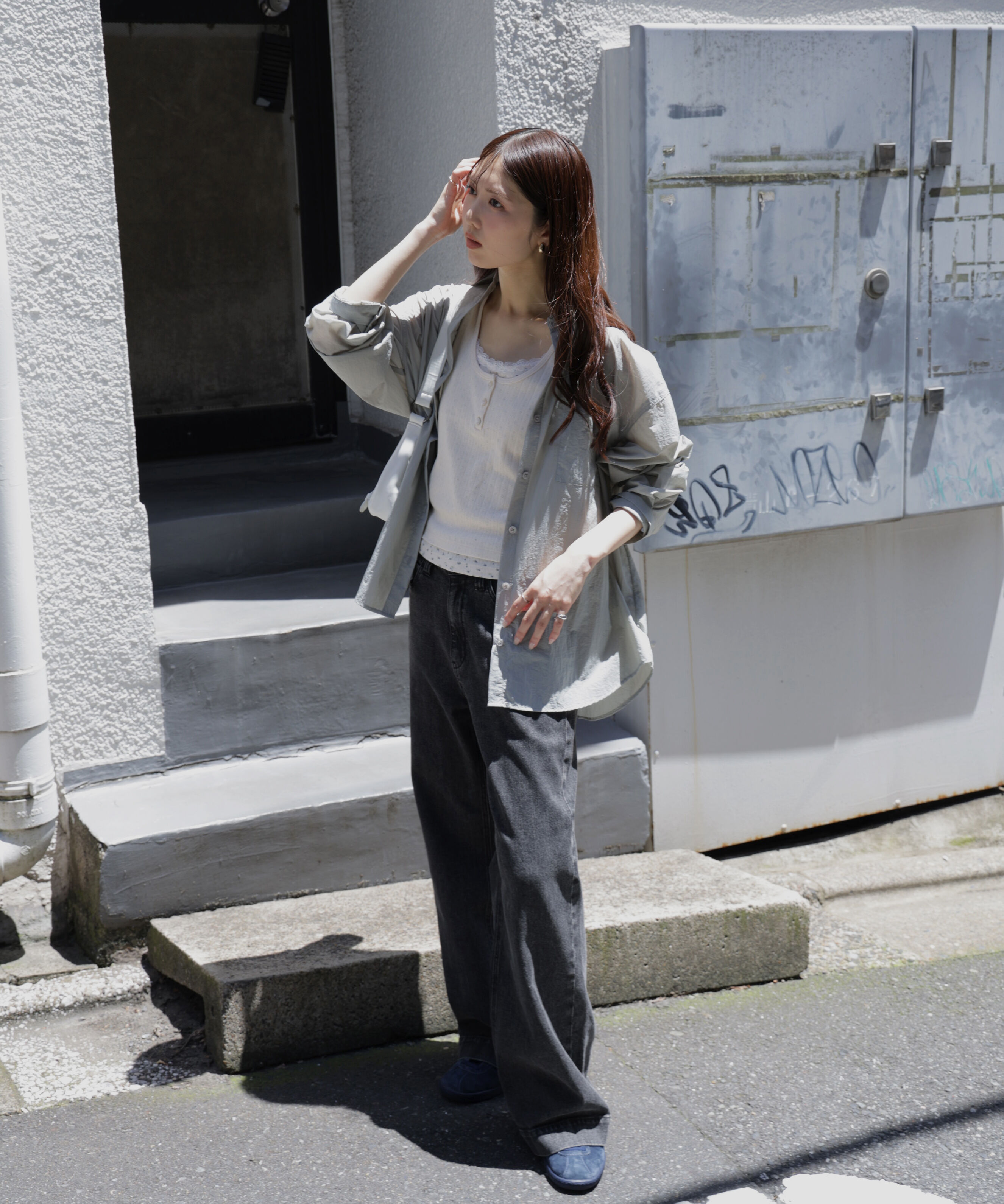  「ナイロンベーシックシャツ」|シャツ・ブラウス|