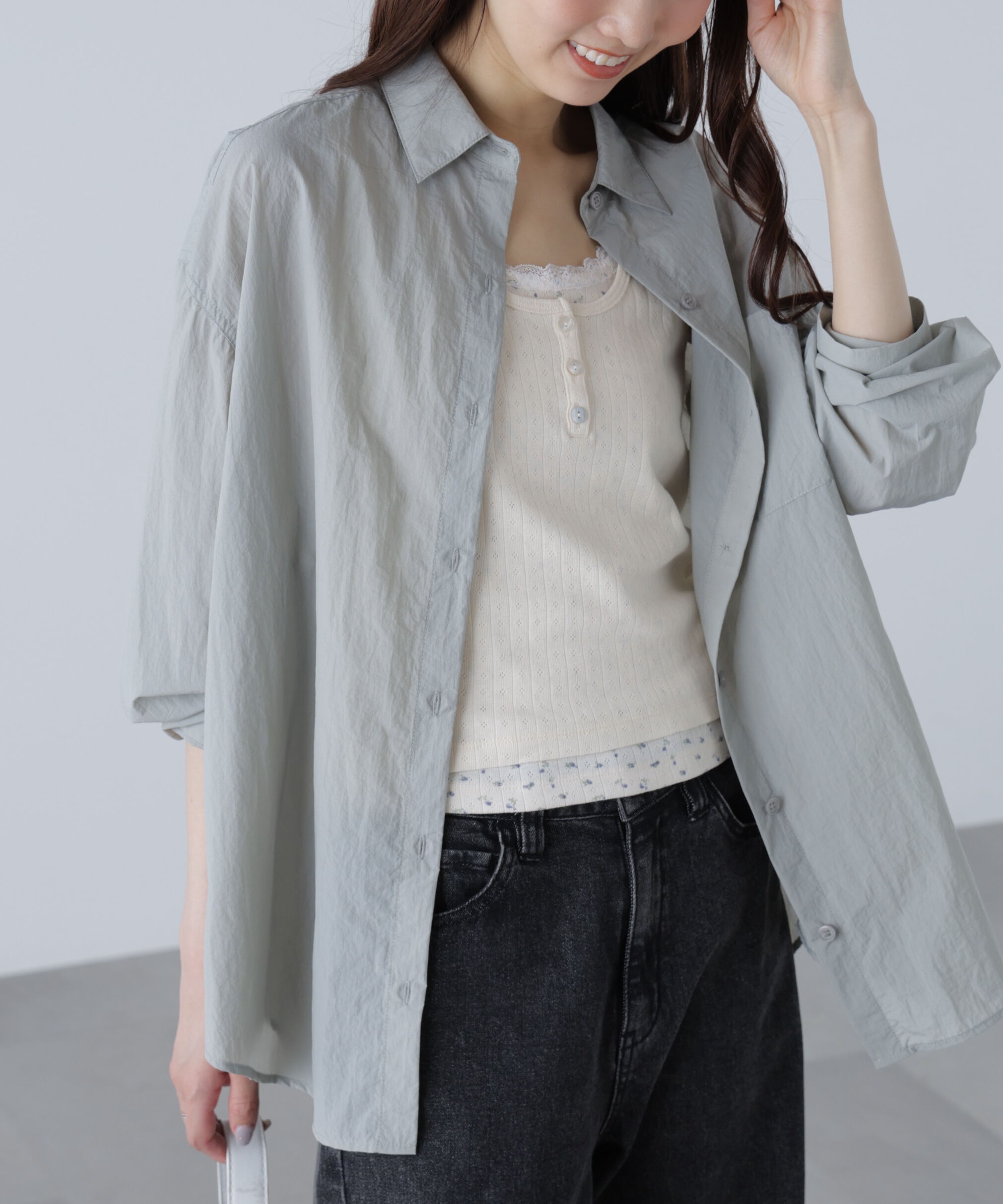  「ナイロンベーシックシャツ」|シャツ・ブラウス|