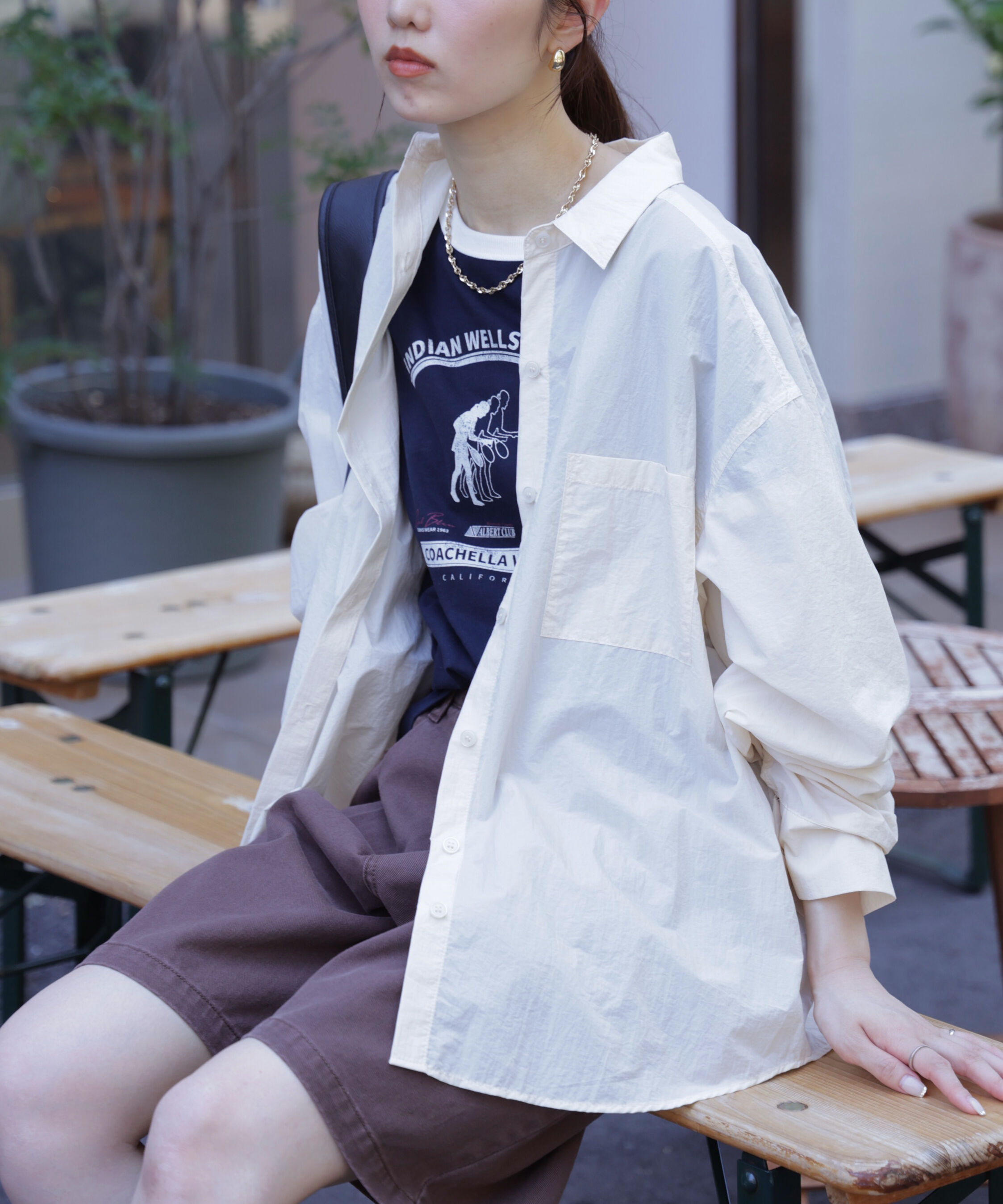  「ナイロンベーシックシャツ」|シャツ・ブラウス|