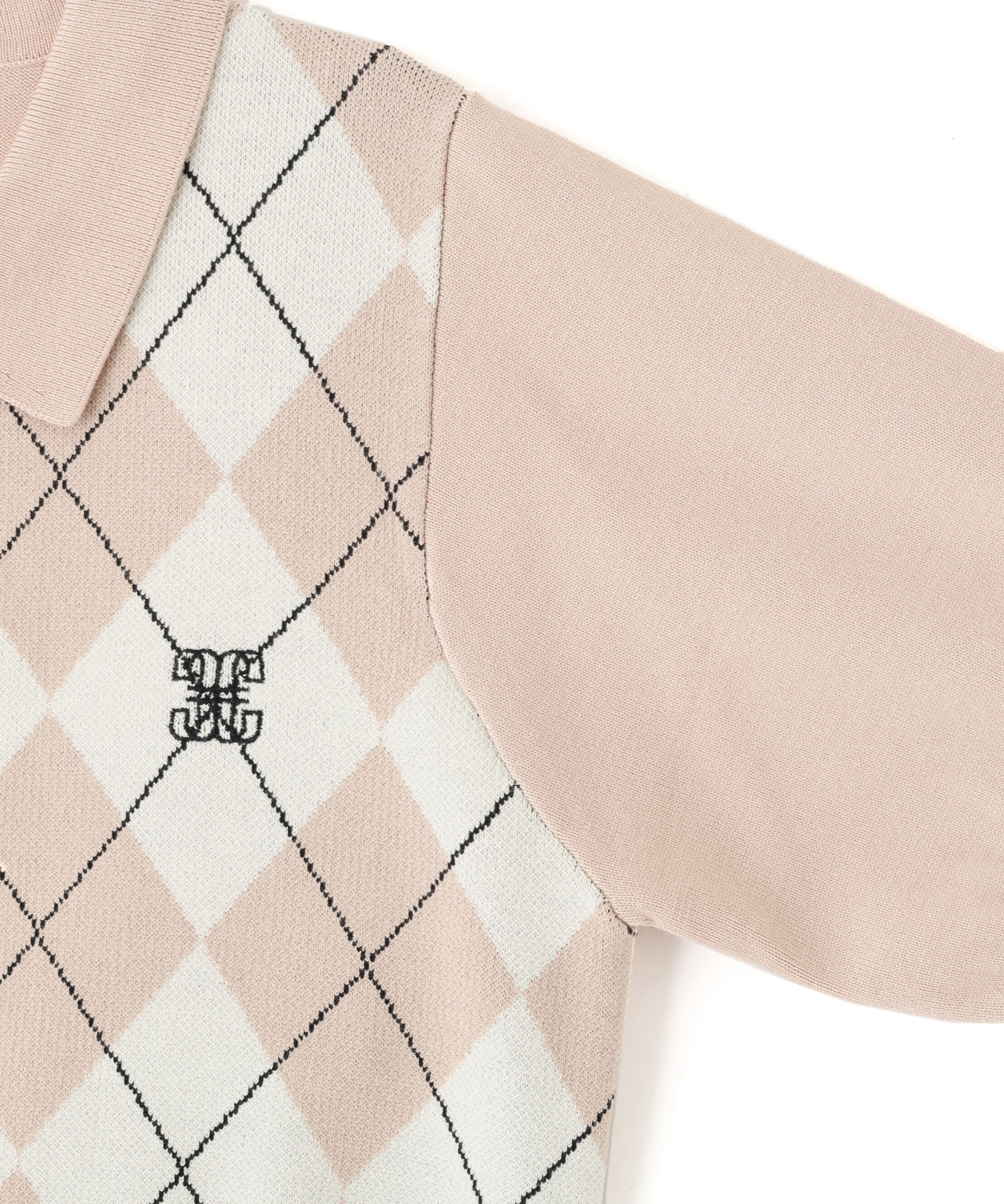  「ポロ衿アーガイルニット」|ニット・セーター|