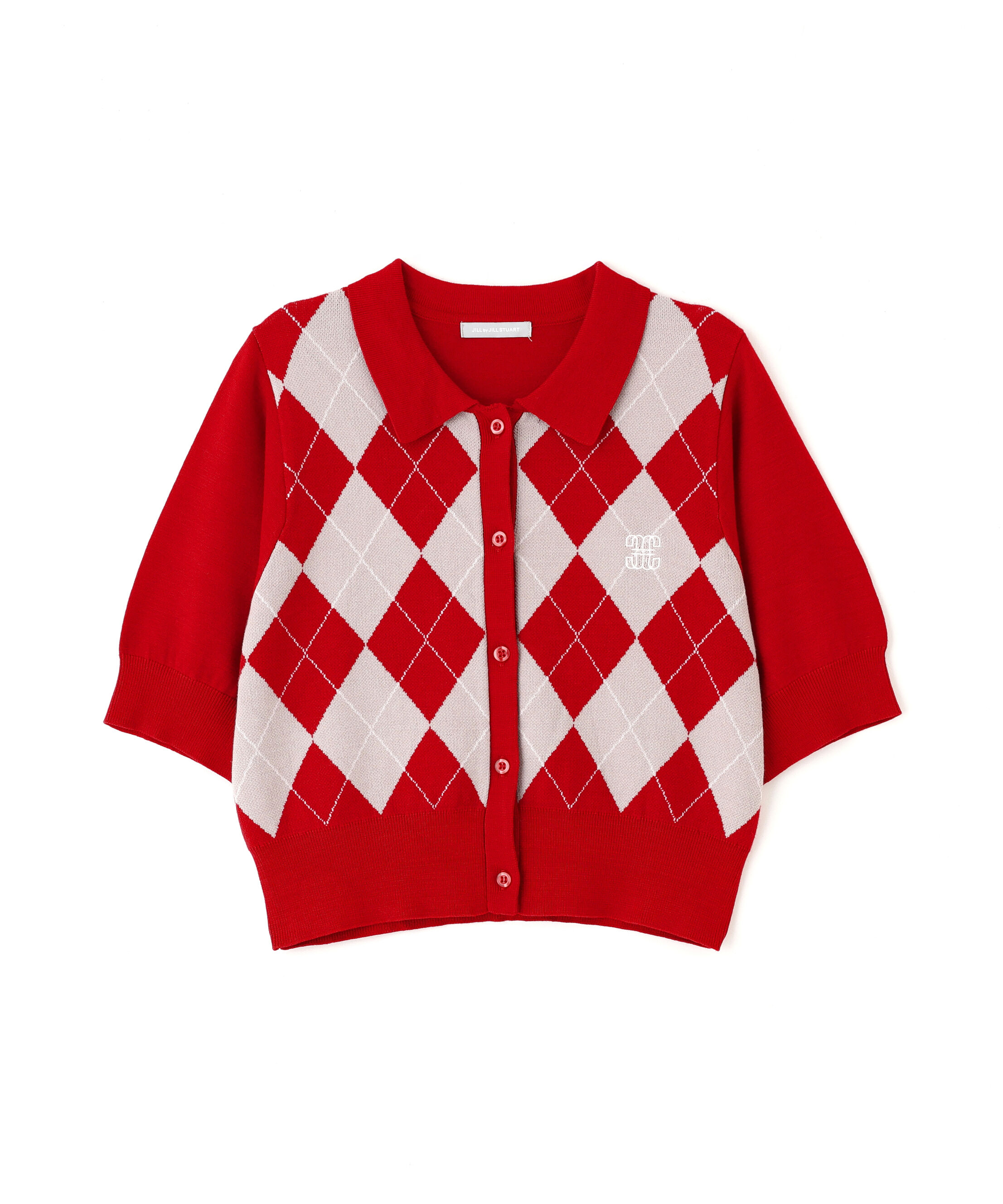  「ポロ衿アーガイルニット」|ニット・セーター|