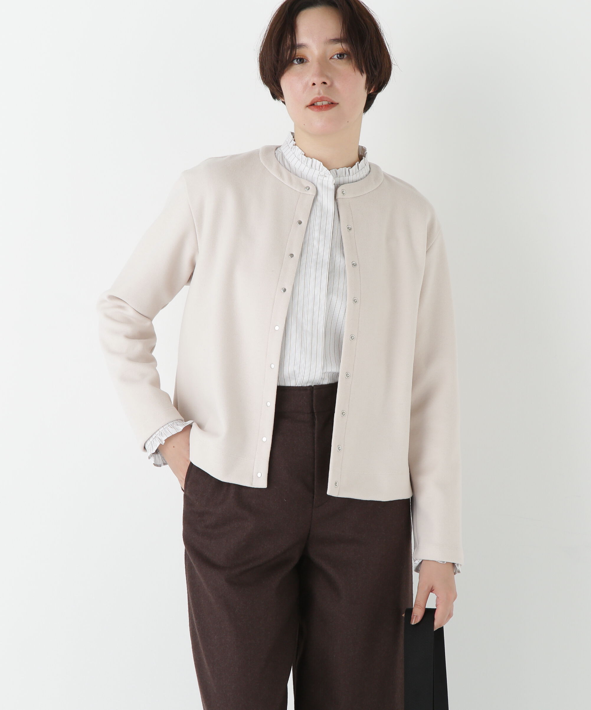  「◆ミルドジャージーカーディガン」|Tシャツ・カットソー|エクリュ1