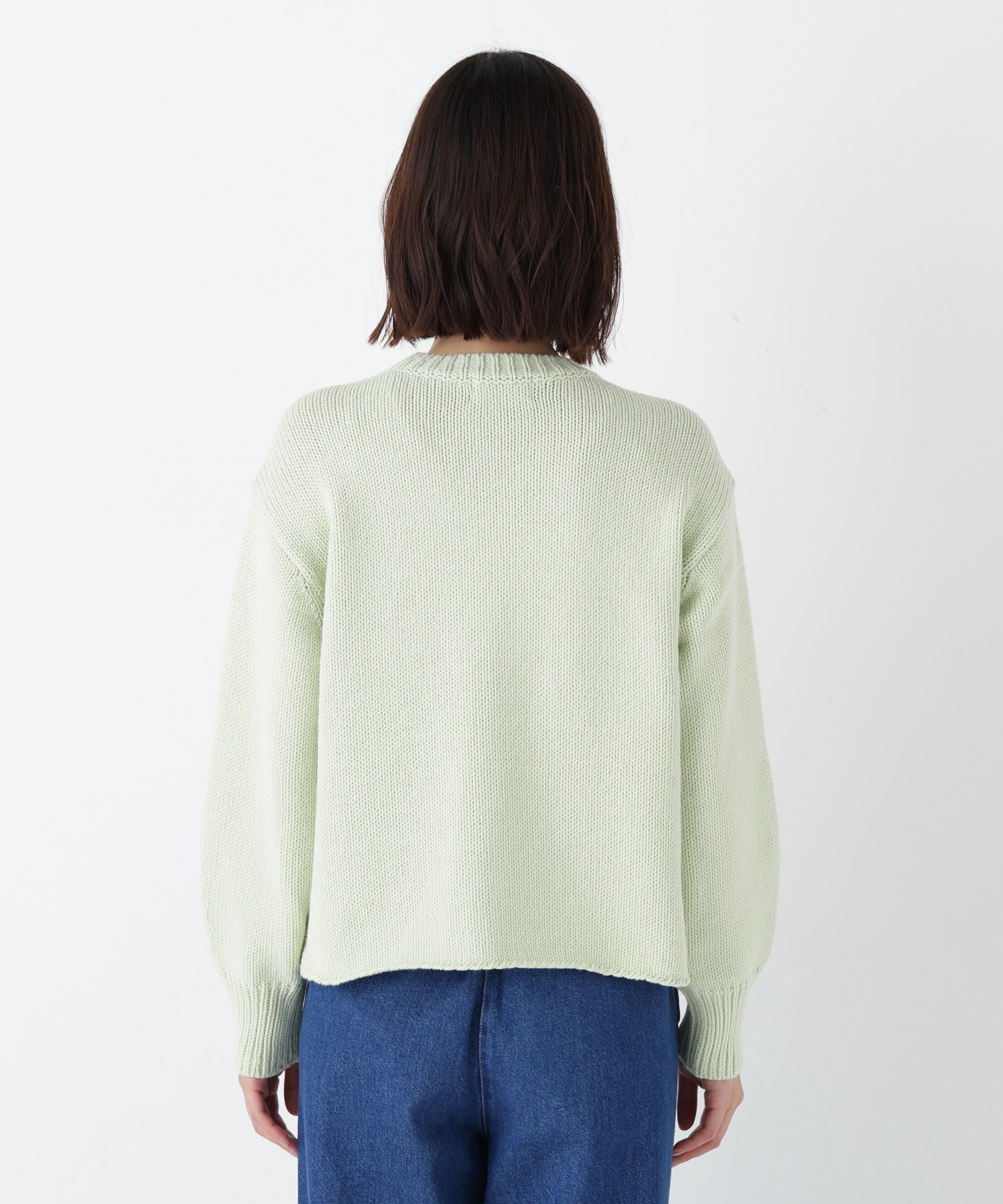  「◆コットンミックスローゲージニットプルオーバー」|ニット・セーター|