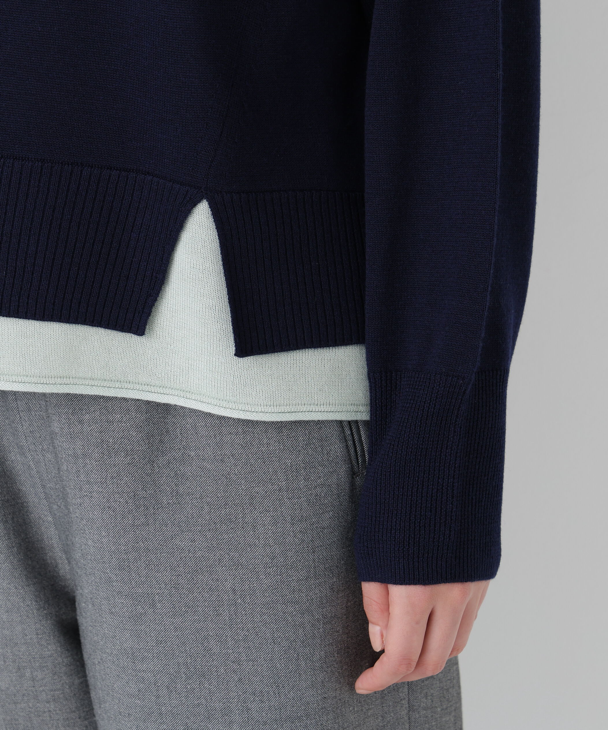  「◆ウールＭＩＸハイゲージバイカラータートルＰ／Ｏ」|ニット・セーター|