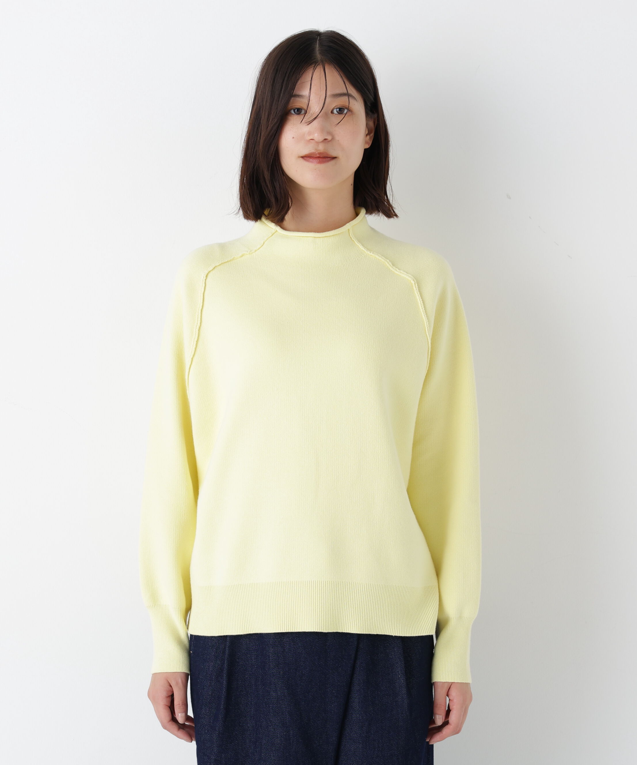  「◆コットンジャガードボトルネックＰＯ」|ニット・セーター|