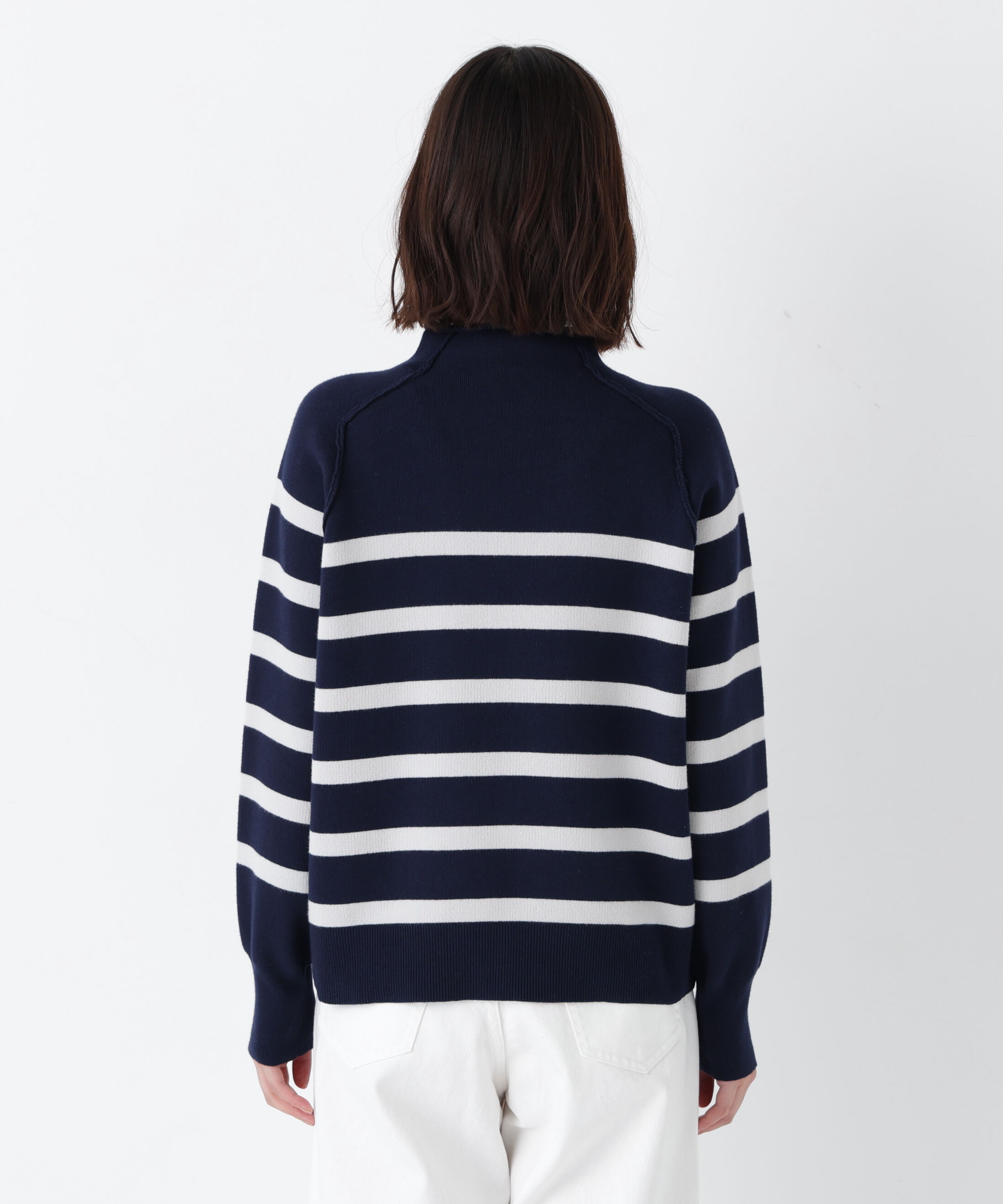  「◆コットンジャガードボトルネックＰＯ」|ニット・セーター|