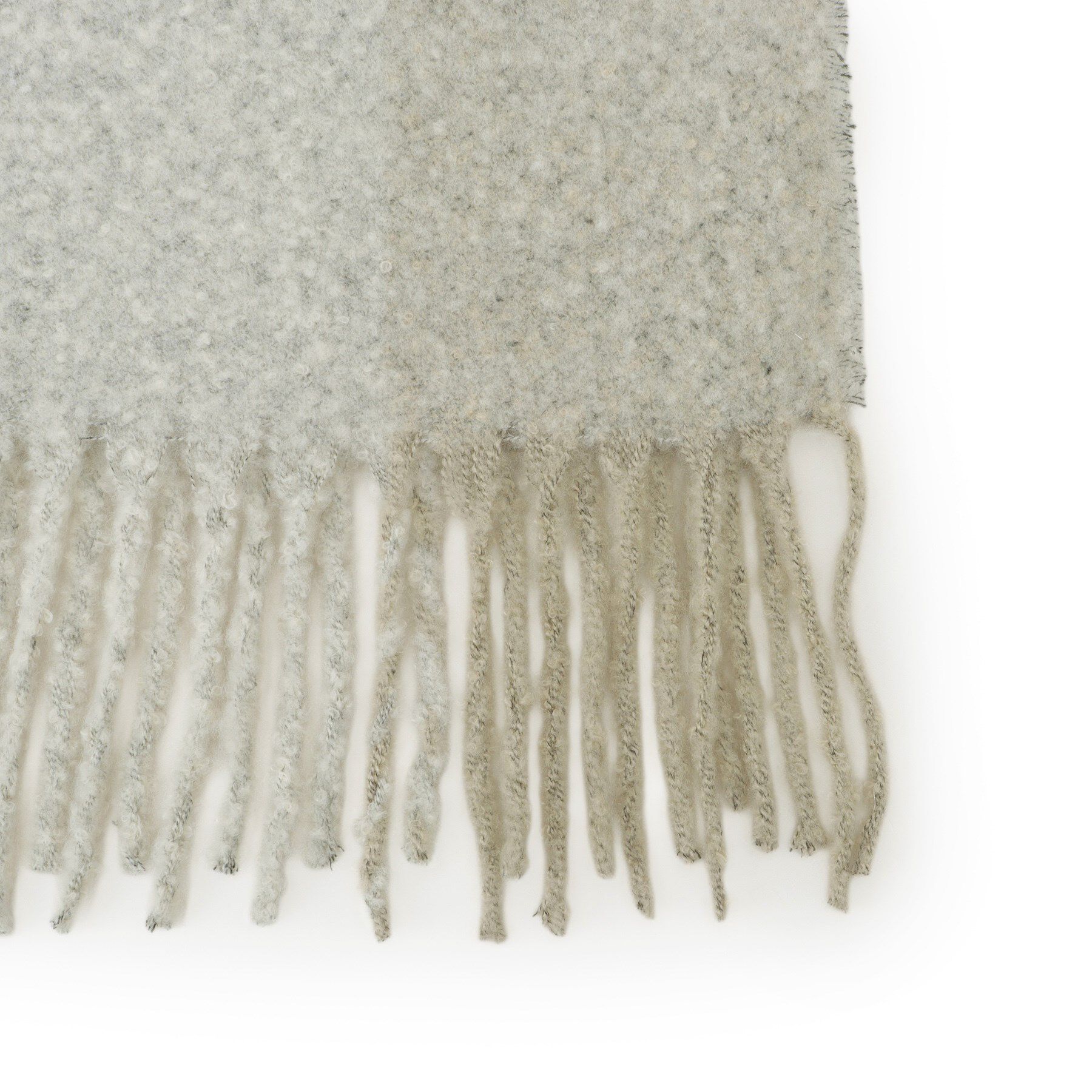 SHOO･LA･RUE「太フリンジブロックチェックストール」|ストール|