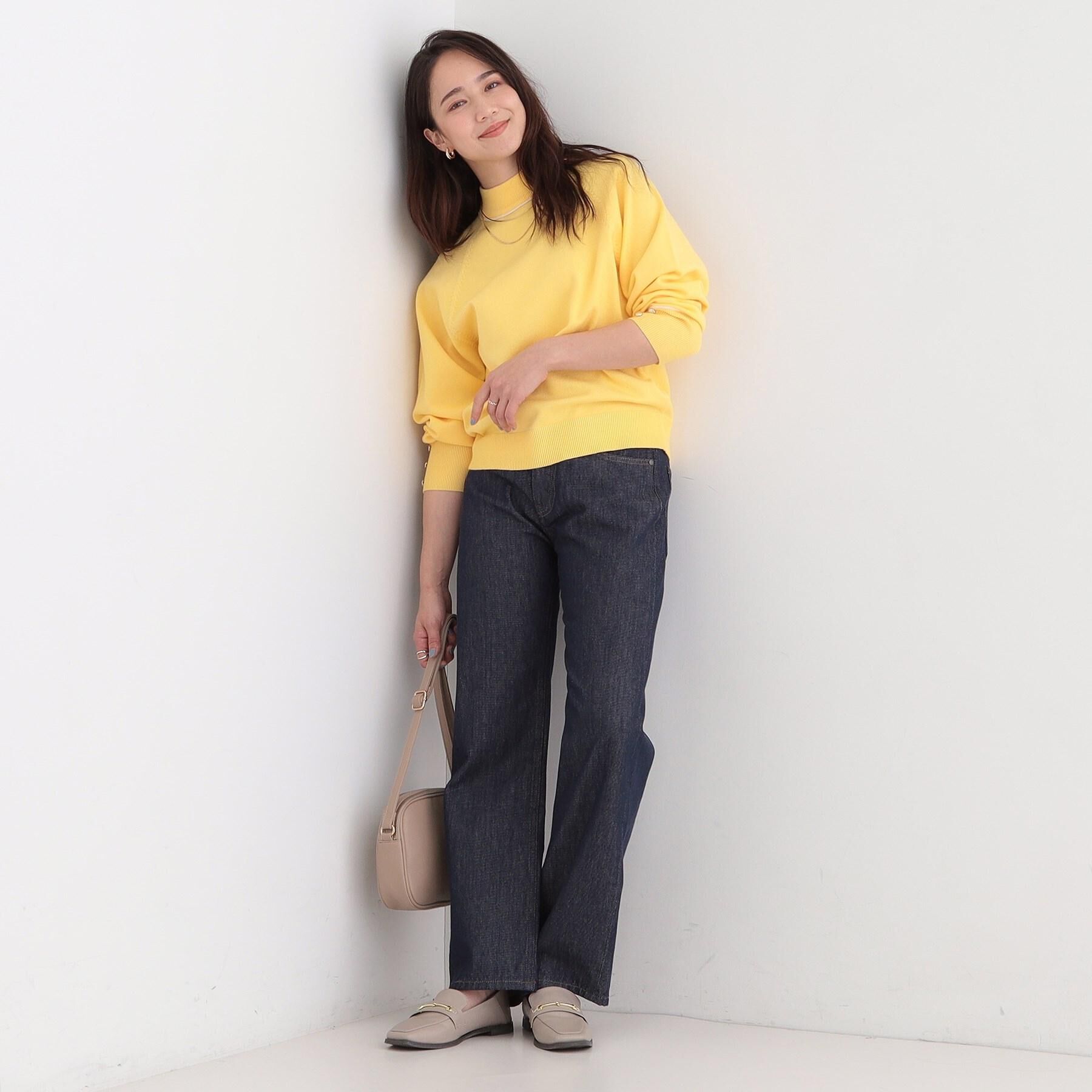 SHOO･LA･RUE「【洗濯機可/吸湿発熱】もちもちでチクチクしにくいハイネックニット」|ニット・セーター|