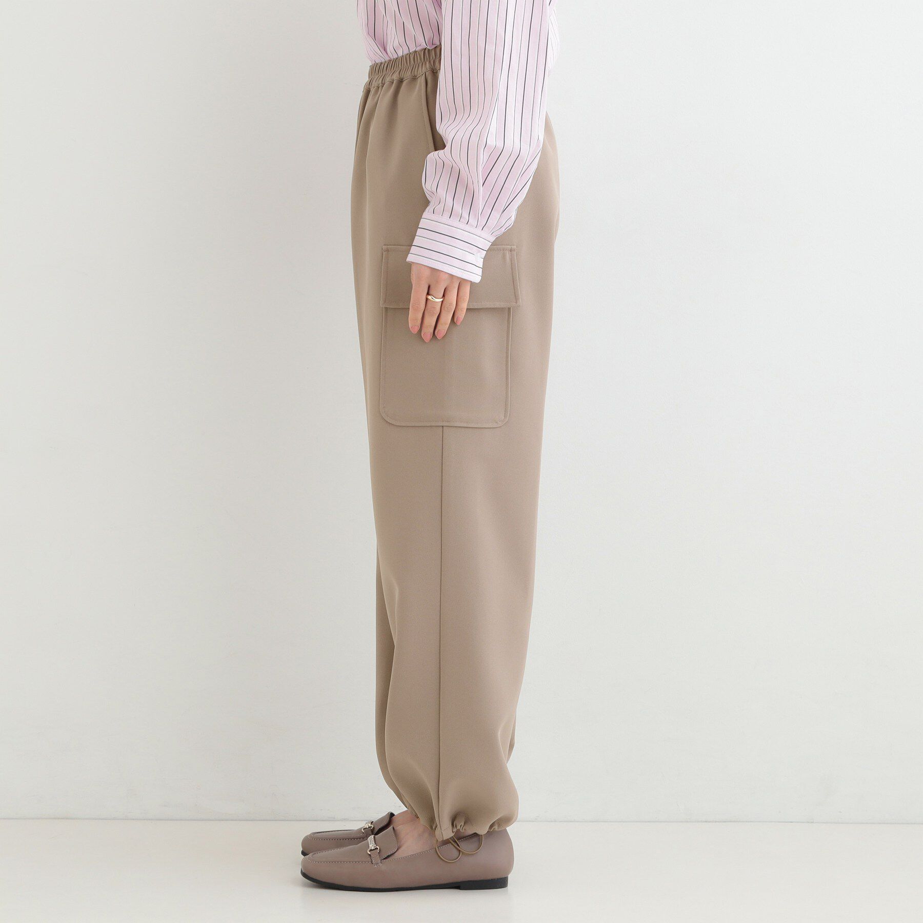 SHOO･LA･RUE「【洗濯機可/S-LL/2WAY】こなれたカジュアルスタイルに イージーカーゴパンツ」|その他|