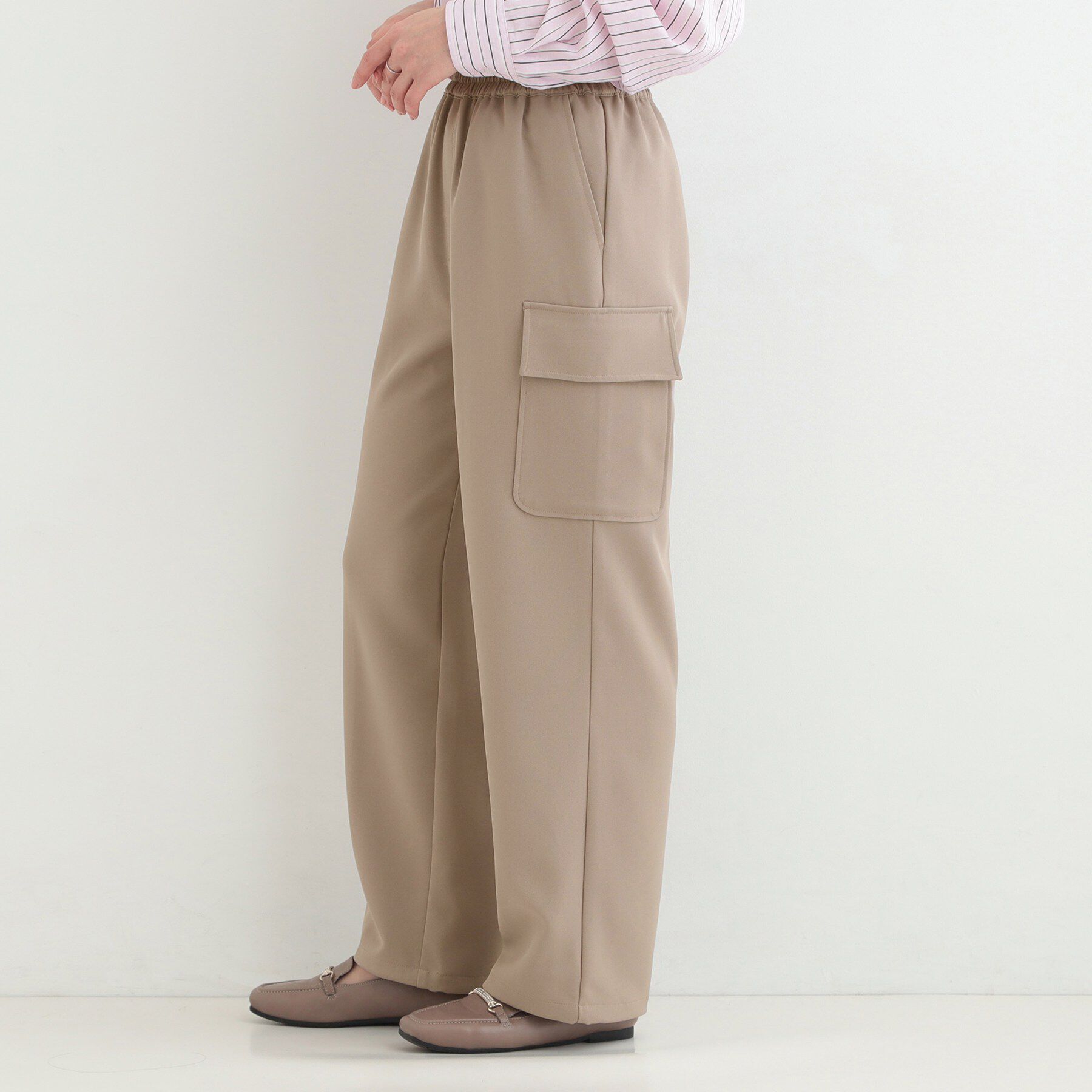 SHOO･LA･RUE「【洗濯機可/S-LL/2WAY】こなれたカジュアルスタイルに イージーカーゴパンツ」|その他|