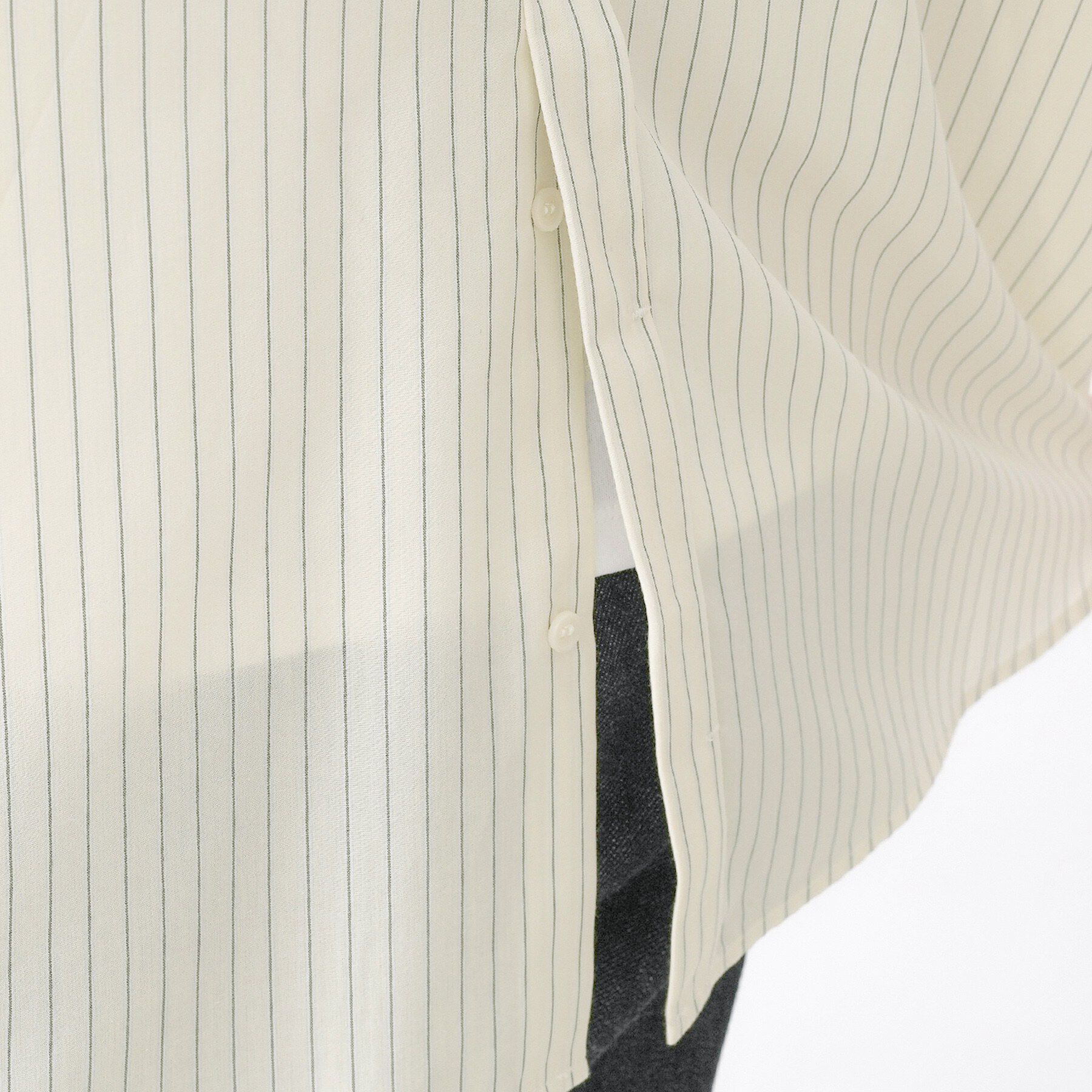 Dessin「【洗える】バックボタンオーバーシャツ」|シャツ・ブラウス|