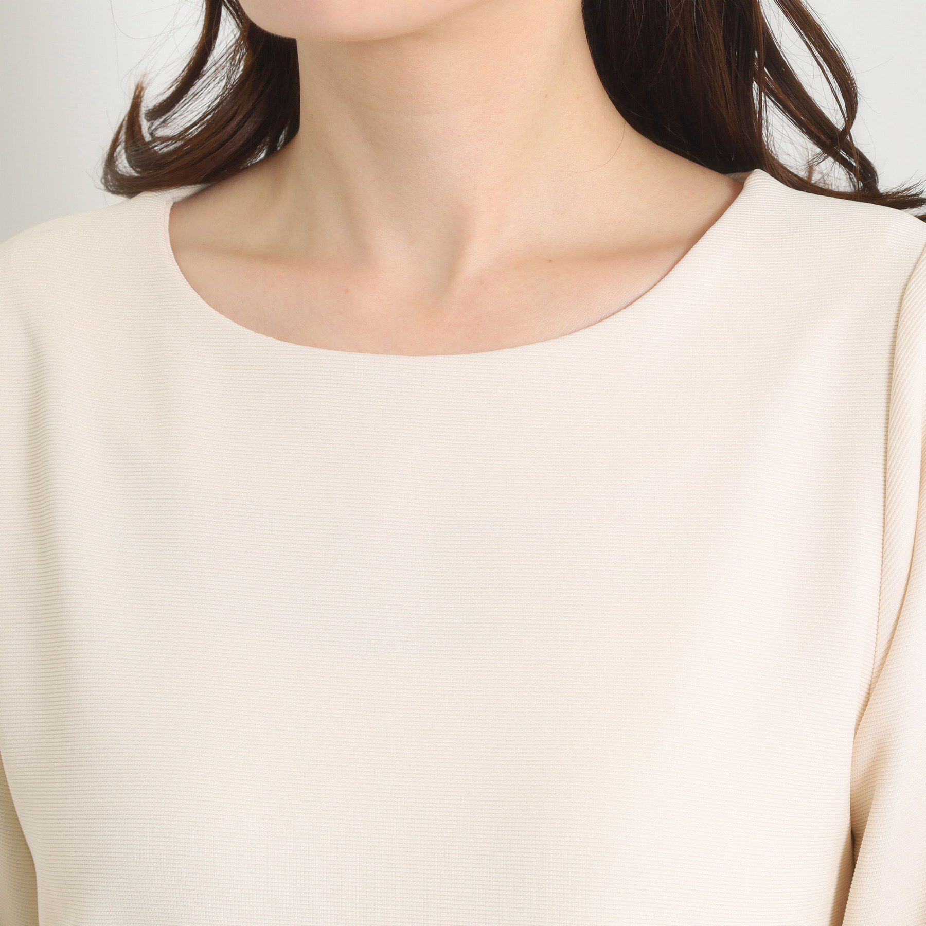 ITS&rsquo;DEMO「【手洗い可】異素材切替リップルプルオーバー」|Tシャツ・カットソー|