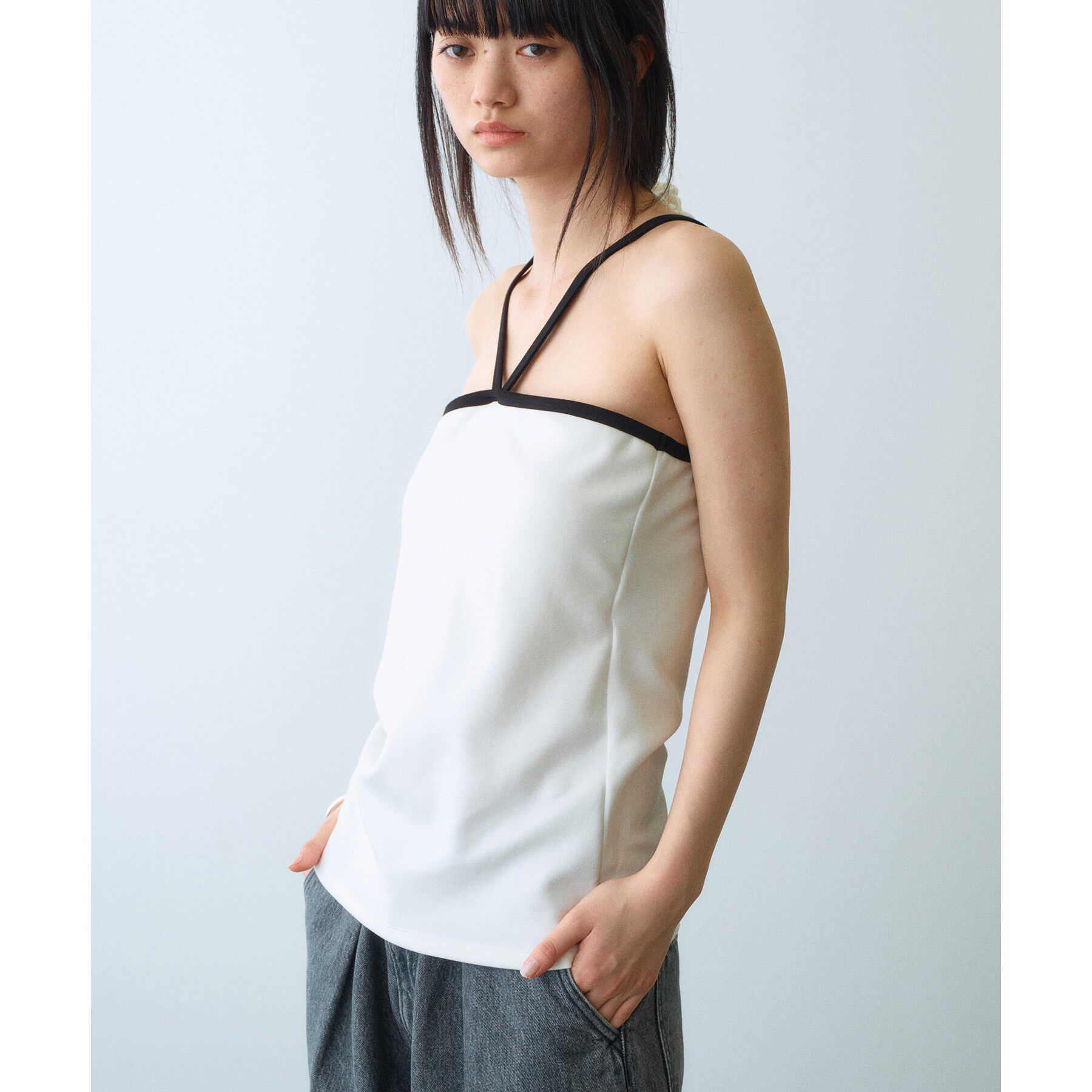 CODE A「design cut camisole」|キャミソール|