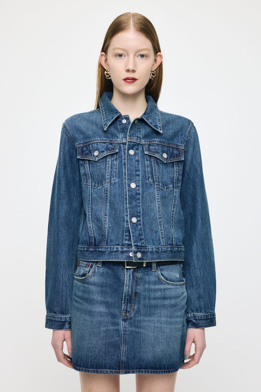 MOUSSY「COMPACT DENIM ジャケット」|デニムジャケット|BLU