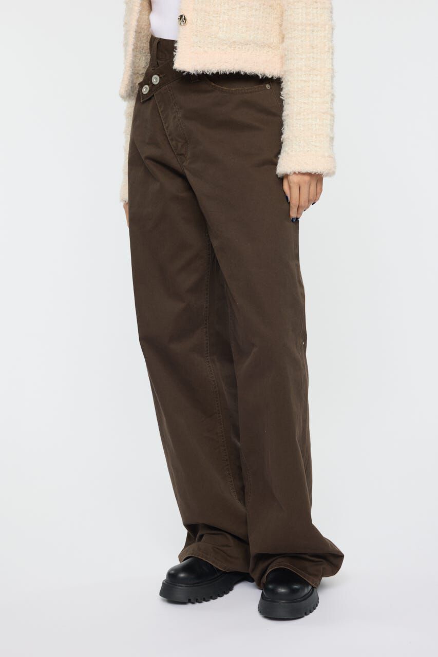 MOUSSY「CROSS CHINO WIDE STRAIGHT」|デニム|