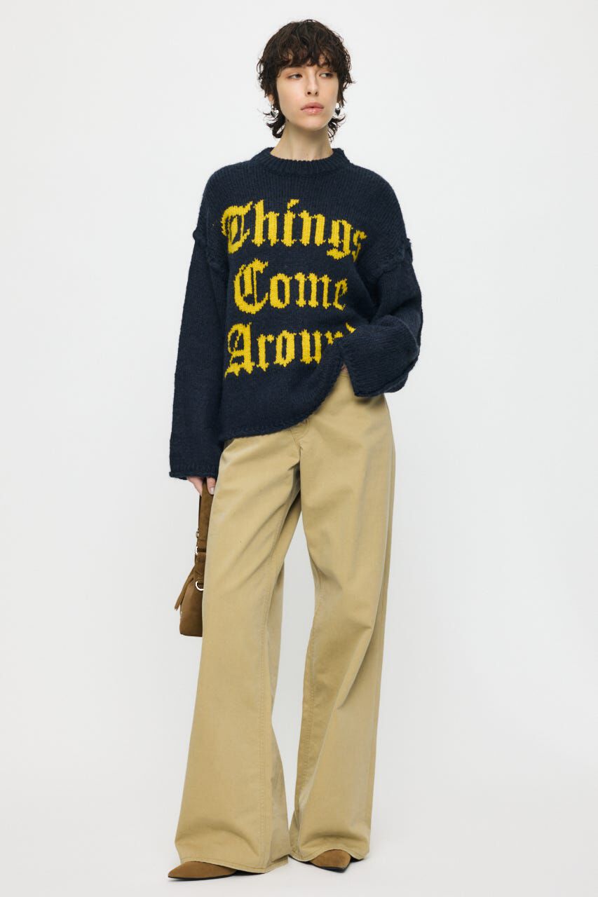 MOUSSY「CROSS CHINO WIDE STRAIGHT」|デニム|