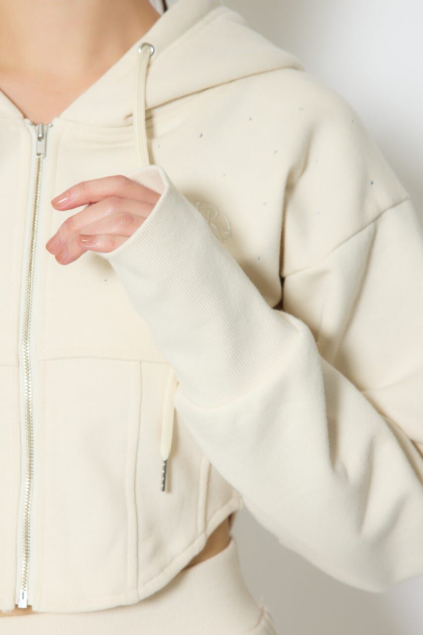 rienda「ビスチェディティールフードスウェット」|Tシャツ・カットソー|