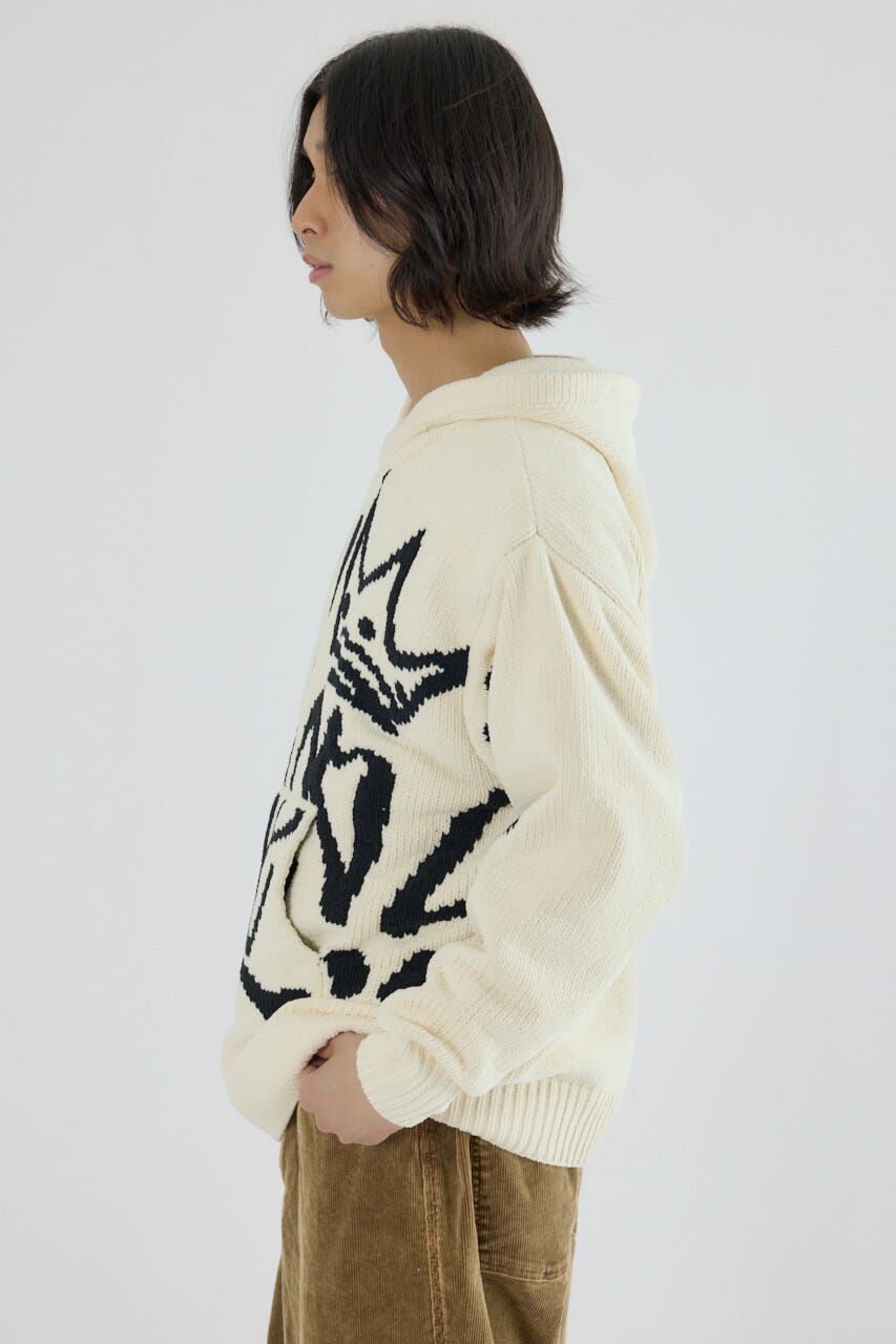 RODEO CROWNS「サインロゴモールニットパーカー」|パーカー|