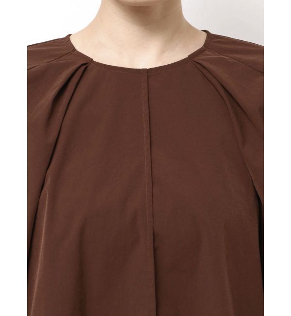 ELENDEEK「ORGANZA MIX SLEEVE BL」|シャツ・ブラウス|