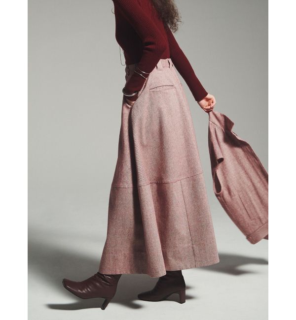 ELENDEEK「【Dickies&times;ELENDEEK】VOLUME FLARE SK」|スカート|ボルドー