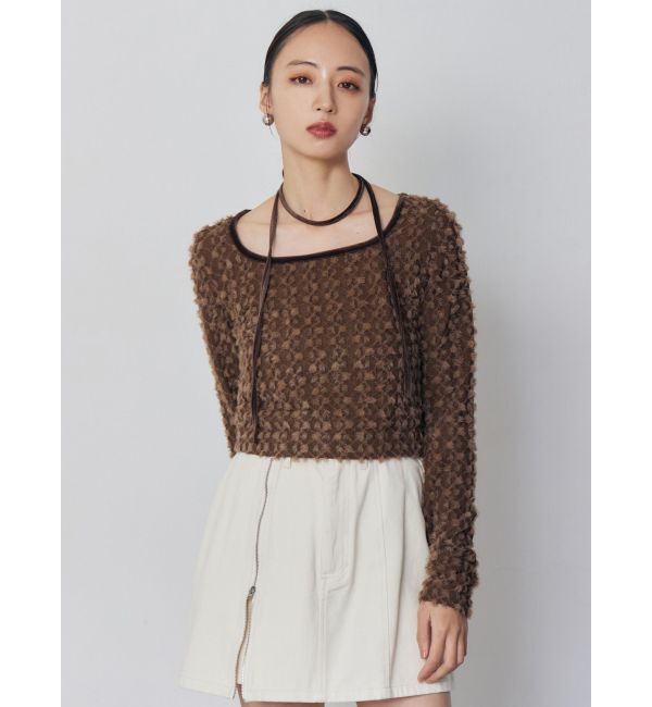 MURUA「リボンタイフェザートップス」|Tシャツ・カットソー|