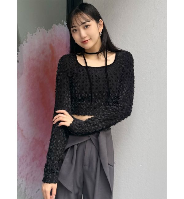 MURUA「リボンタイフェザートップス」|Tシャツ・カットソー|