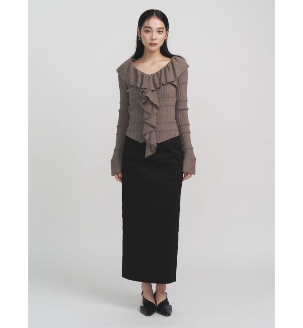 LAGUNAMOON「ラッフルフリルニットプルオーバー」|ニット・セーター|