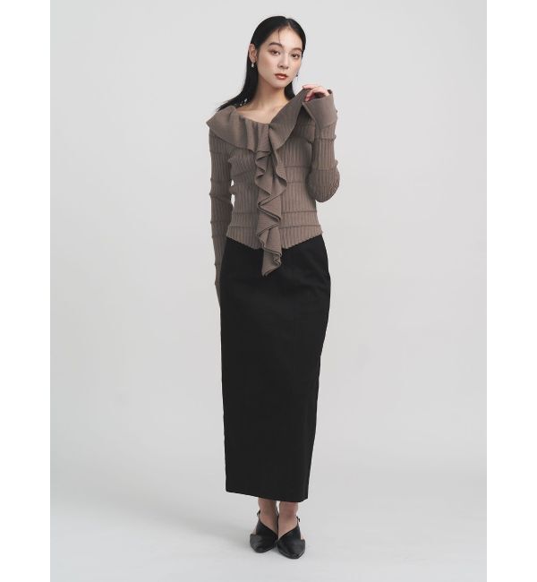 LAGUNAMOON「ラッフルフリルニットプルオーバー」|ニット・セーター|