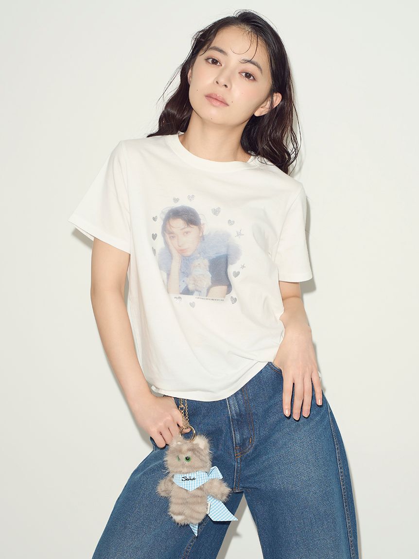 FURFUR「【上國料萌衣コラボ】カラーポートレートTシャツ（UNISEX）」|Tシャツ・カットソー|WHT