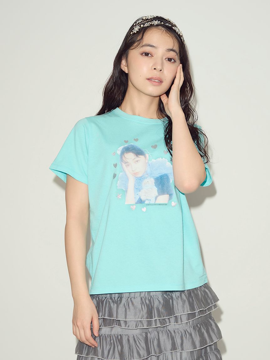 FURFUR「【上國料萌衣コラボ】カラーポートレートTシャツ（UNISEX）」|Tシャツ・カットソー|BLU