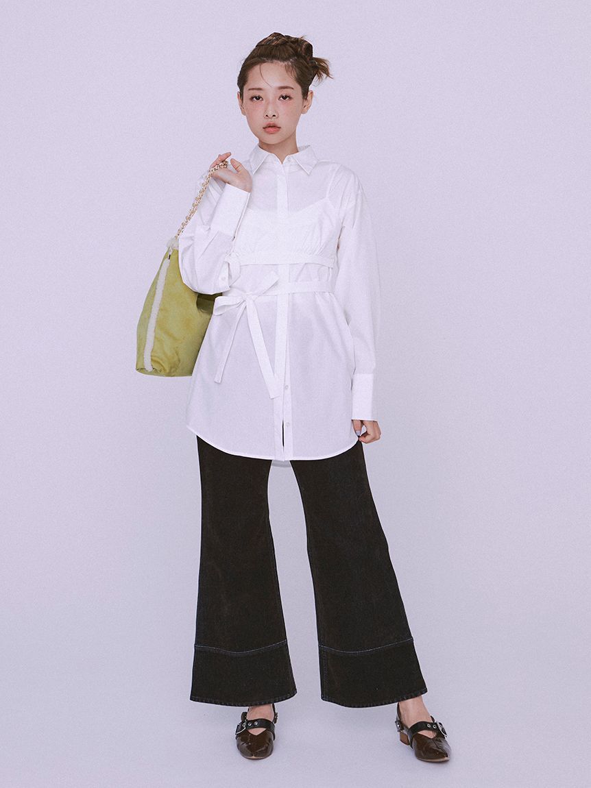 FURFUR「ヴィンテージライクフレアパンツ」|チノ|