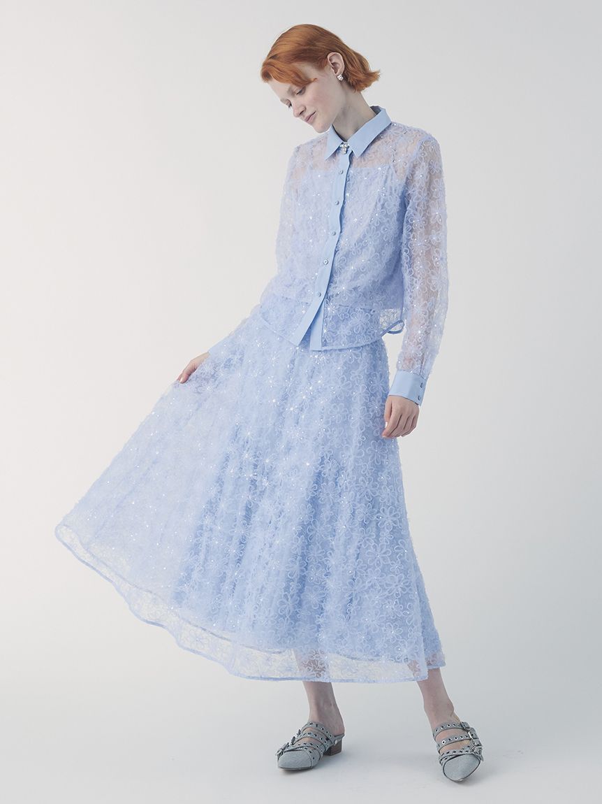 FURFUR「立体フラワーレースブラウス」|シャツ・ブラウス|