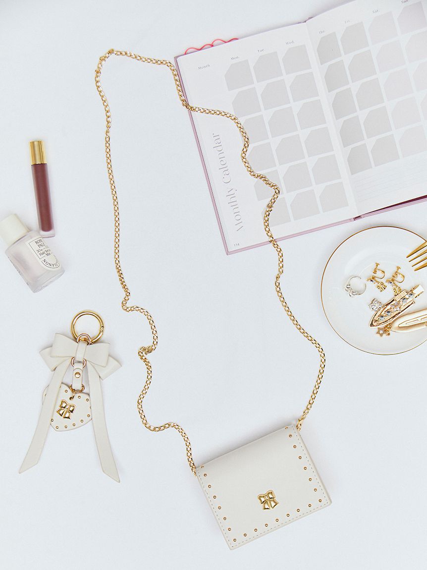 FURFUR「【限定カラー】リボンカシメミニウォレットショルダー」|財布|