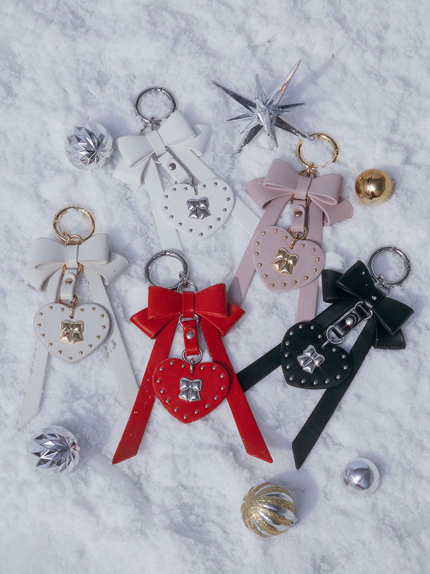FURFUR「【限定カラー】リボンカシメバッグチャーム」|キーケース|
