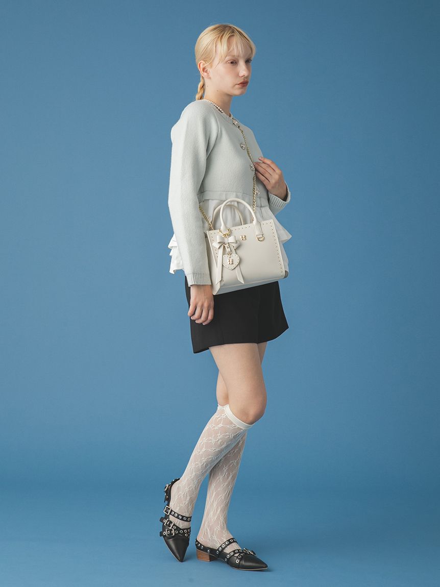 FURFUR「【限定カラー】リボンカシメバッグチャーム」|キーケース|