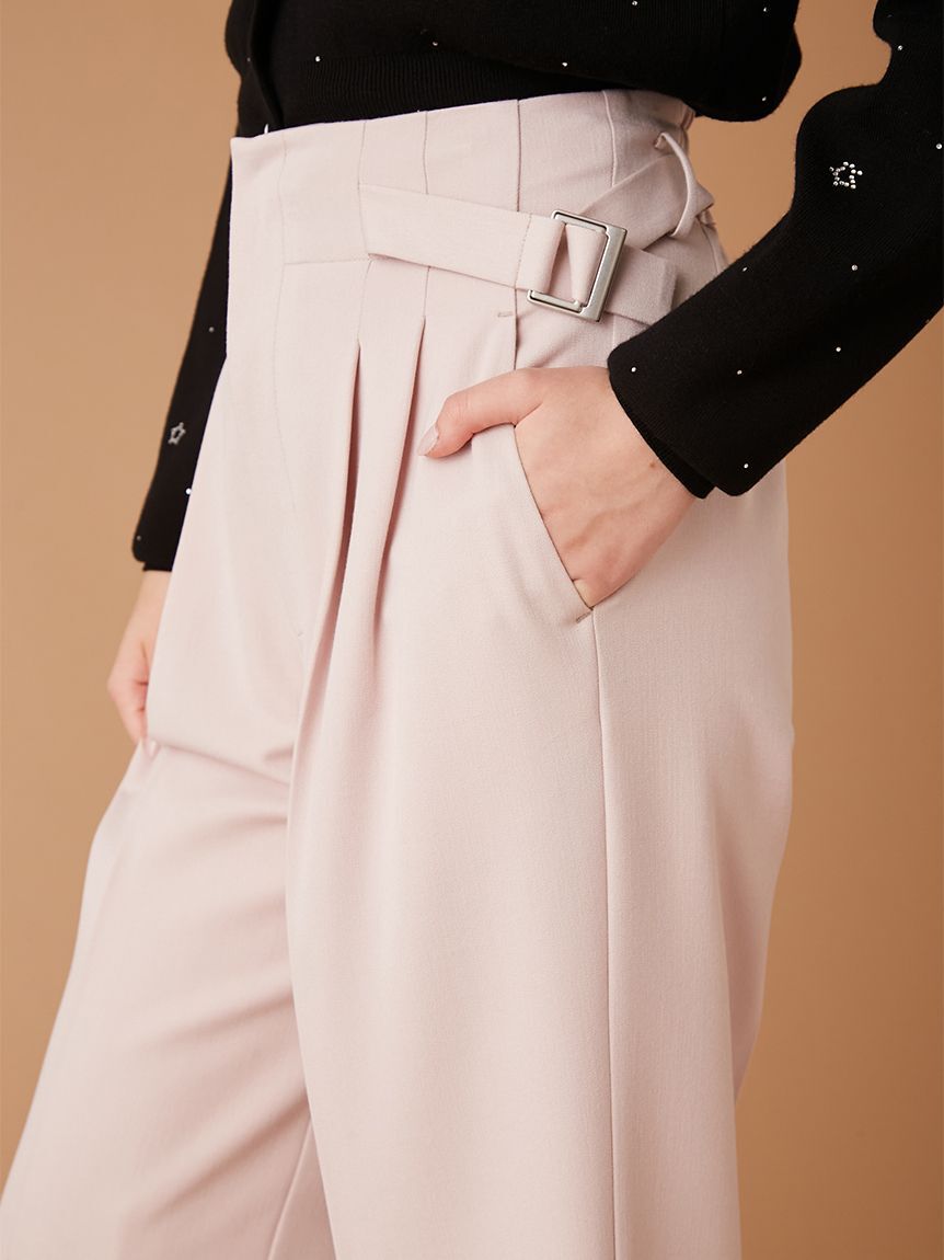 FURFUR「サイドベルトタックパンツ」|チノ|