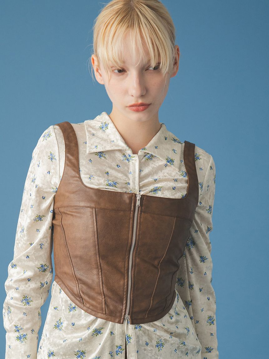 FURFUR「マルチマテリアルビスチェ」|ベスト・ジレ|